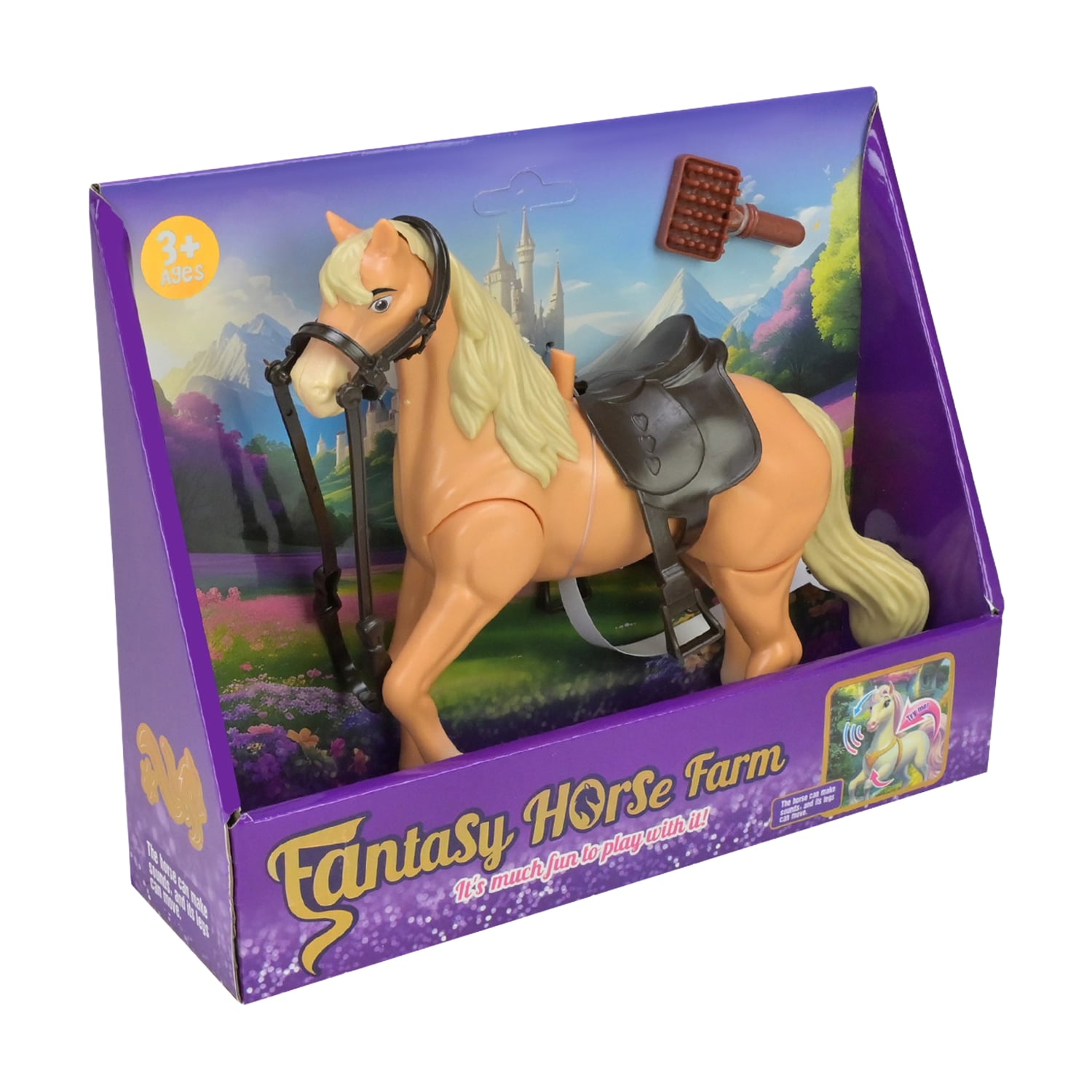 Дитяча іграшка-кінь Shantou Jinxing Fantasy Horse Farm бежевий, від 3 років (3212A-1)